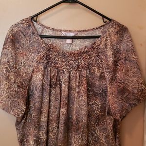 White Stag 3x brown short sleeve Blouse